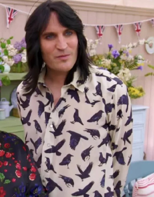 Bake Off Noel Fielding Bird Printed Shirt