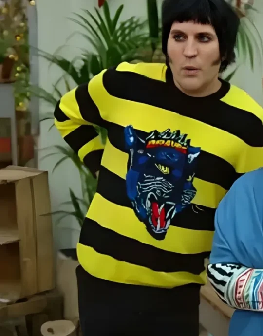 Bake Off Noel Fielding Striped Tiger Sweater