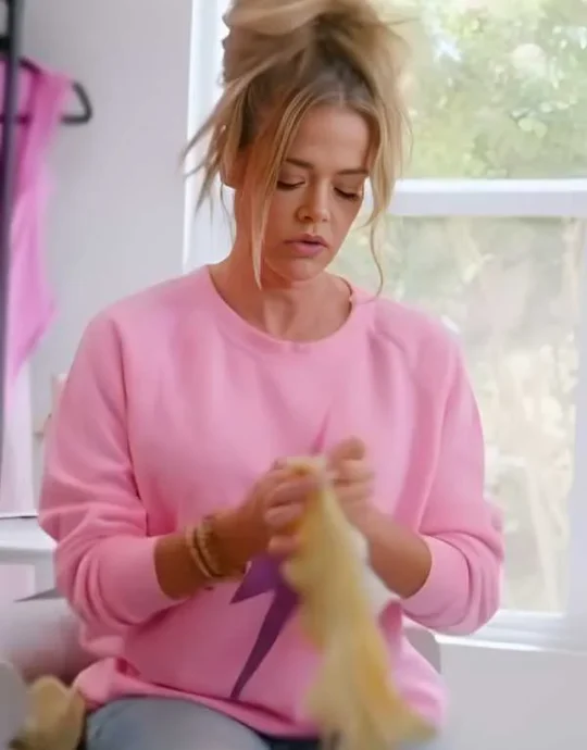 Denise Richards and Her Wild Things Denise Pink Sweater