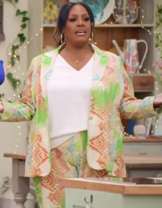 Great British Bake Off S15 Alison Hammond Graphic Print Blazer