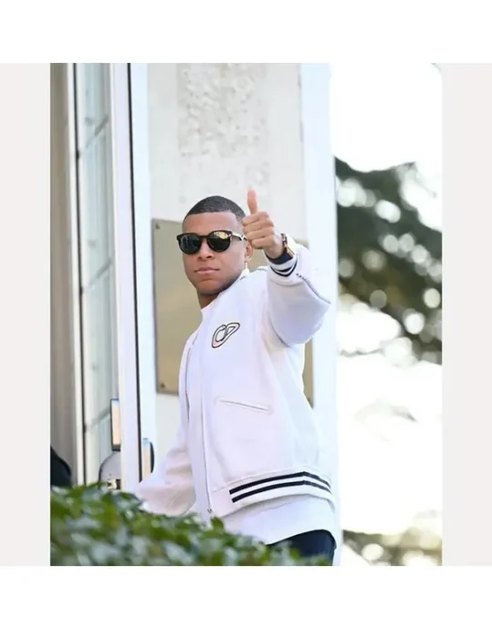 Kylian Mbappe Christian White Varsity Jacket