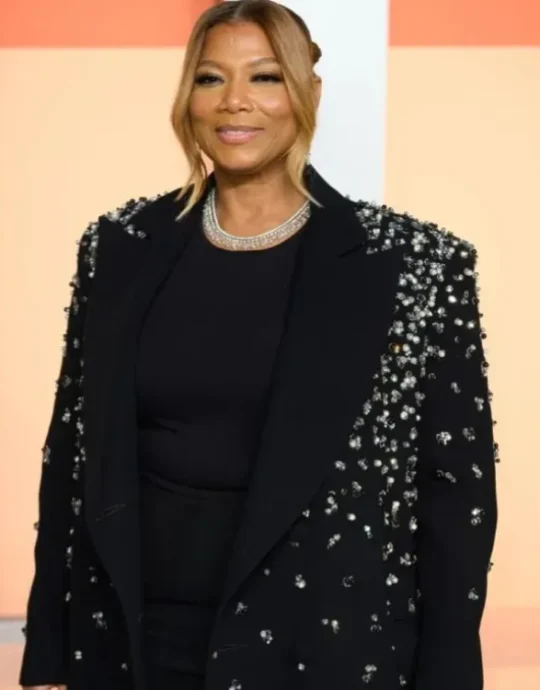 Queen Latifah 2025 Oscar Embellished Coat
