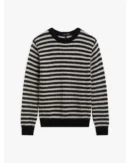 The Life List 2025 Sofia Carson Black & White Striped Sweater