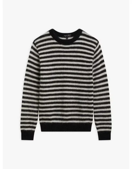 The Life List 2025 Sofia Carson Black & White Striped Sweater