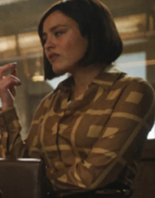 The Studio 2025 Chase Sui Wonders Brown Printed Blouse