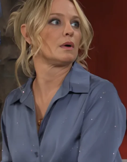 The Young And The Restless 2025 Sharon Newman Embellish Shirt
