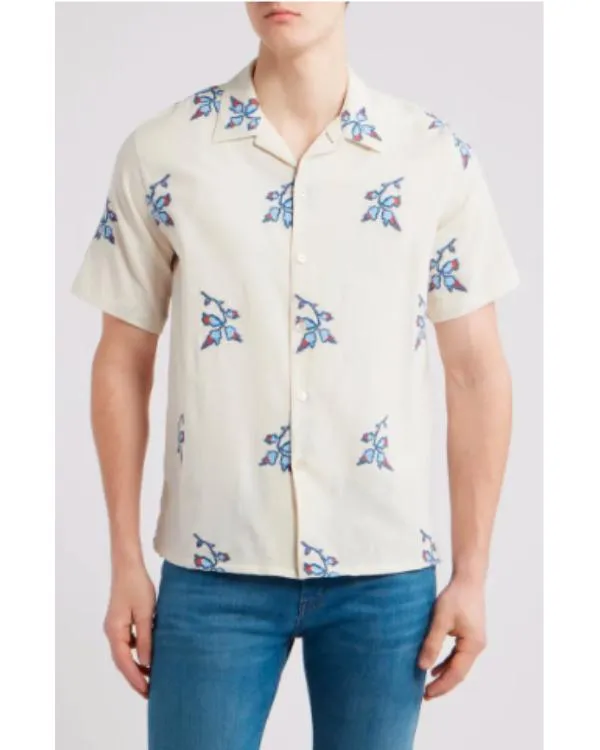 Access Hollywood 2025 Scott Evans Blue Floral Shirt