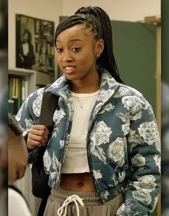 All American S07 Alexis Chikaeze Rose Print Jacket