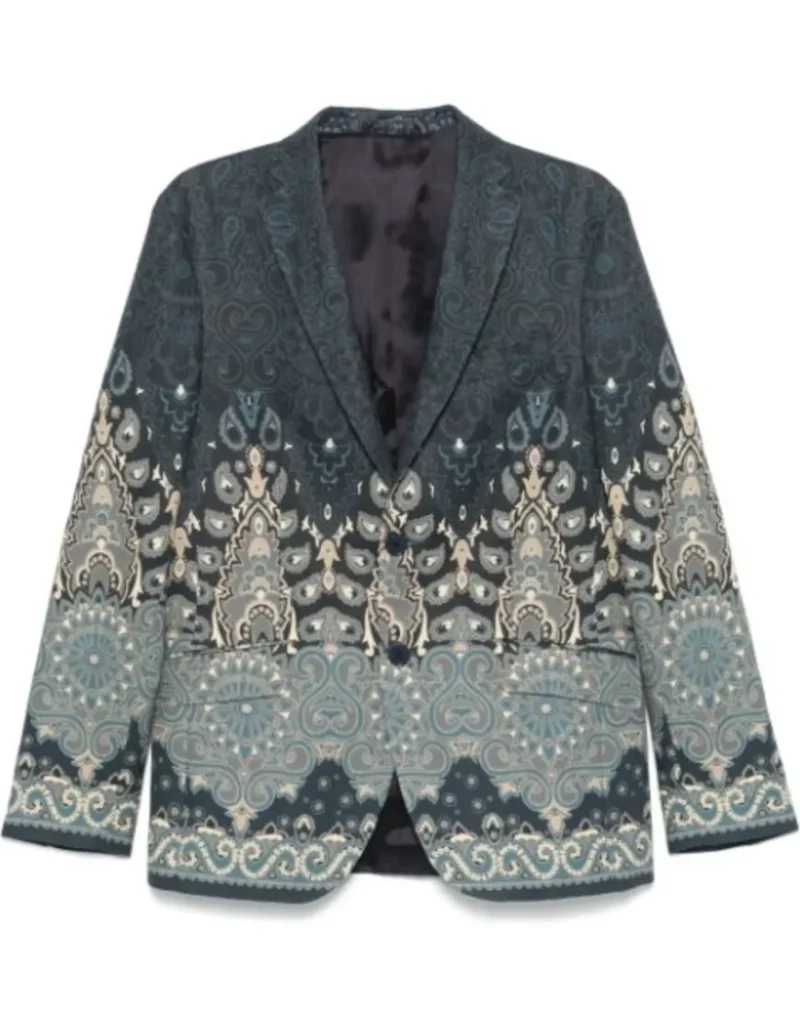 American Idol Luke Bryan Blue Paisley Blazer 2025