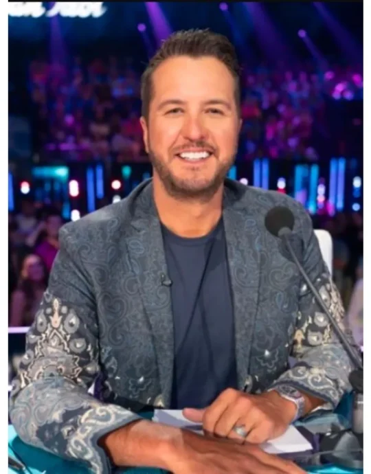 American Idol Luke Bryan Blue Paisley Blazer