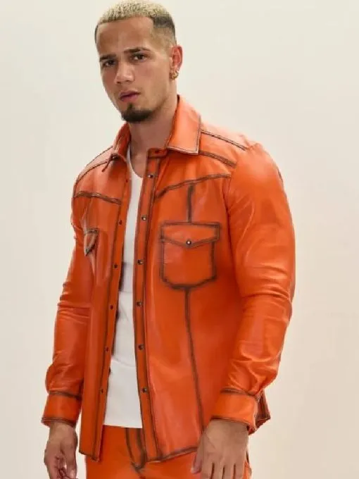 American Idol S23 Jamal Roberts Leather Shirt