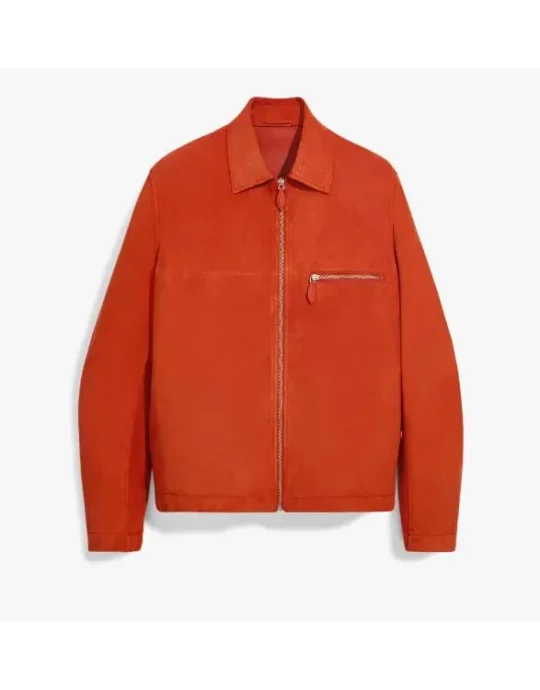 American Idol S23 Lionel Richie Orange Suede Jacket