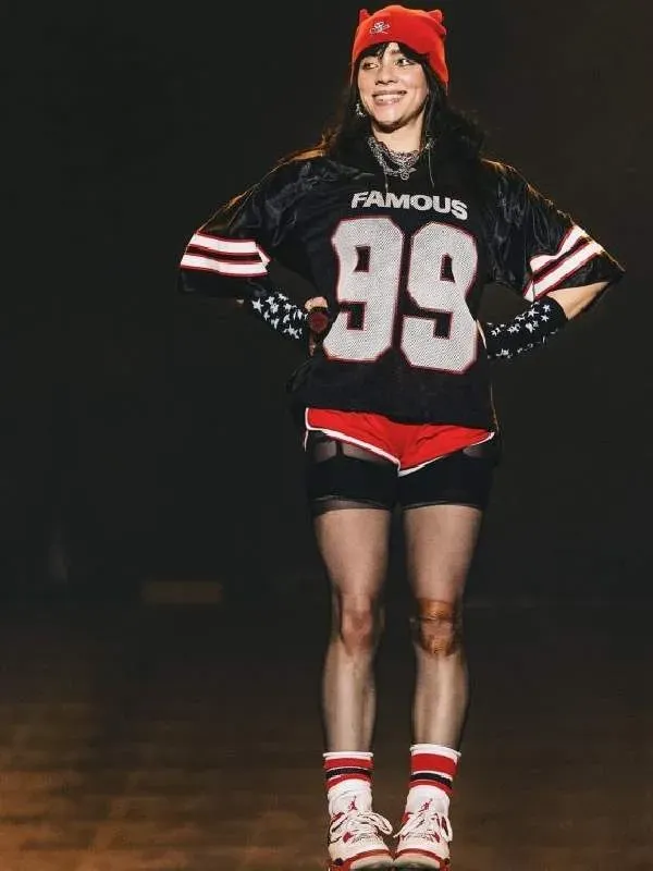 Billie Eilish Famous Satin Jersey 2025