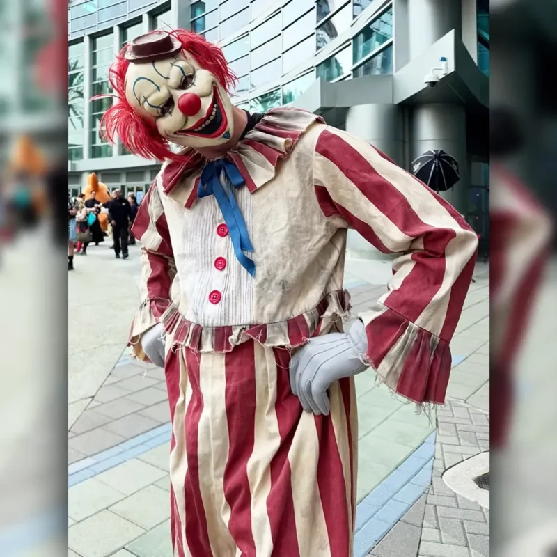 Clown in a Cornfield Red Suit
