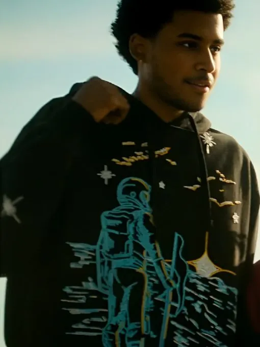 Forever S01 Michael Cooper Jr. Black Astronaut Hoodie