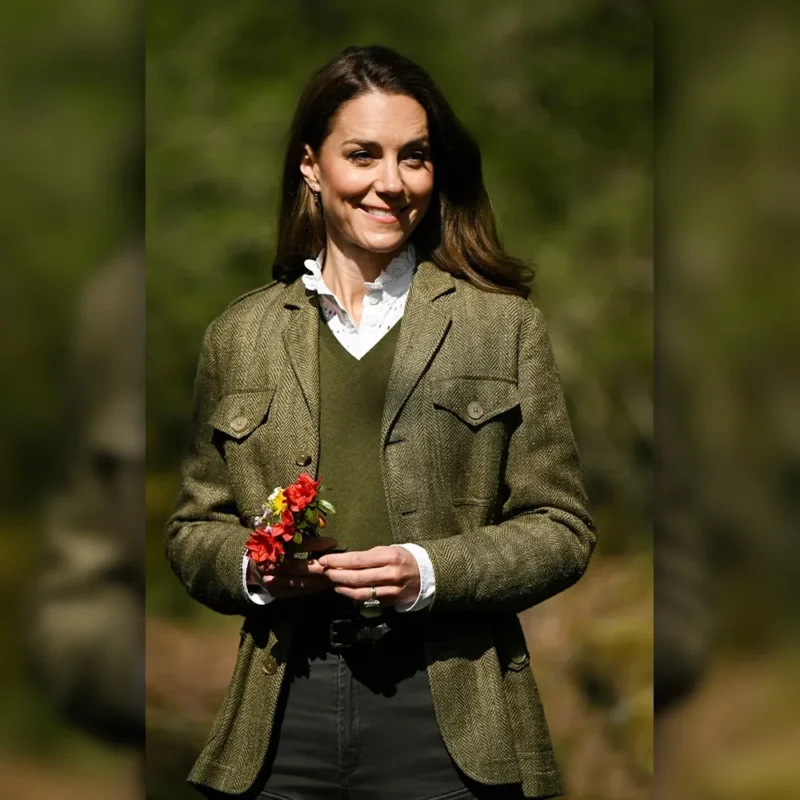 Kate Middleton Scotland Forest Tweed Blazer 2025