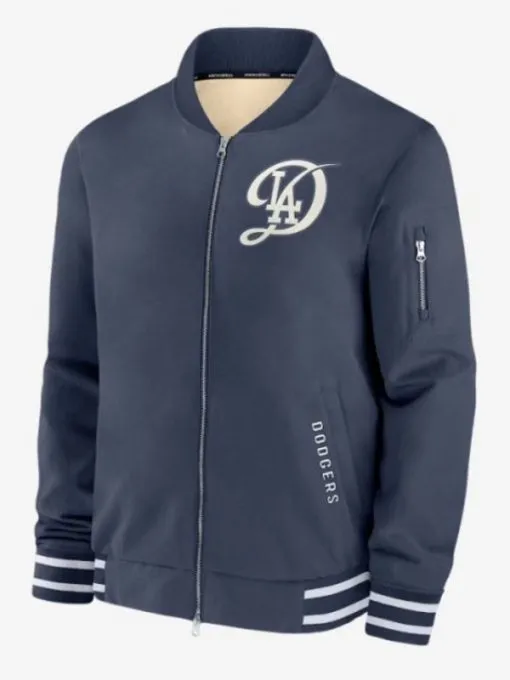 Los Angeles Dodgers Navy City Connect Bomber Jacket