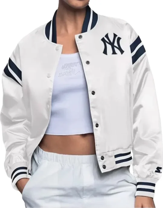 New York Yankees White Starter Jacket