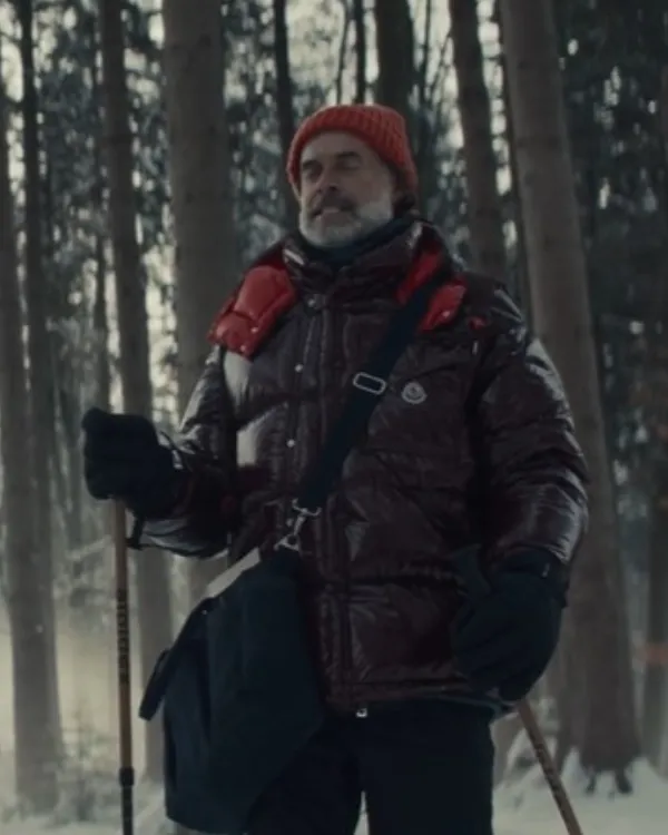 Nine Perfect Michael Shannon Burgundy Puffer Jacket