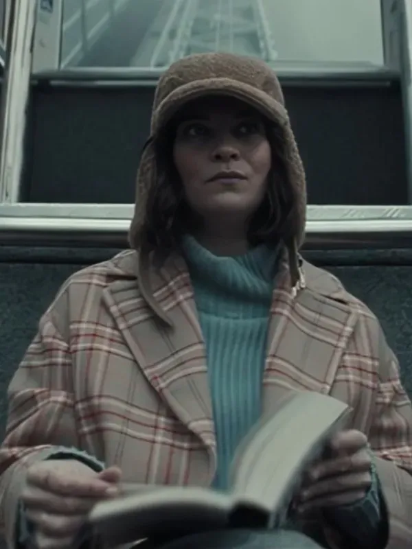 Nine Perfect Strangers Annie Murphy Plaid Coat 2025