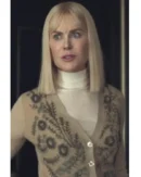 Nine Perfect Strangers Nicole Kidman Floral Beaded Cardigan