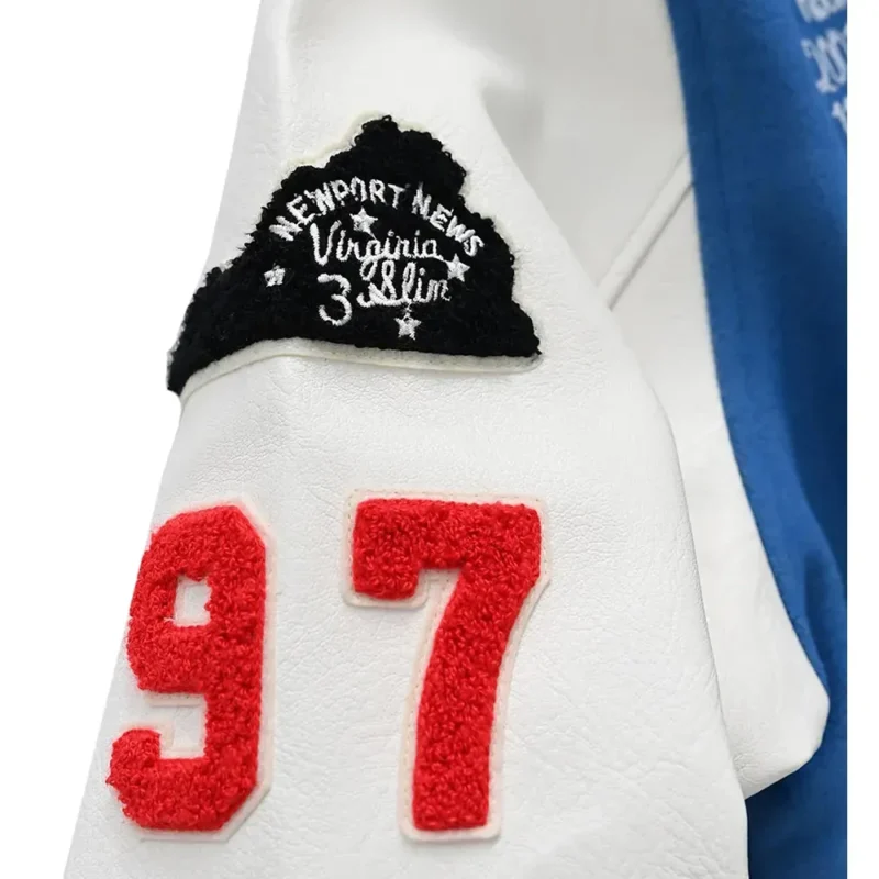 Stephen Curry Allen Iverson Blue and White Jacket