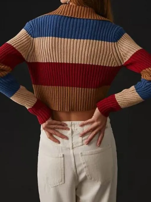 SurrealEstate S03 Eleonora Poutilova Colorblock Striped Sweater 2025