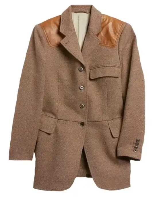 The Residence 2025 Uzo Aduba Brown Leather Jacket