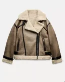 The Secret Lives of Mormon Wives Mayci Neeley Brown Aviator Jacket 2025