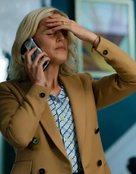 The Stolen Girl Denise Gough Blazer Camel