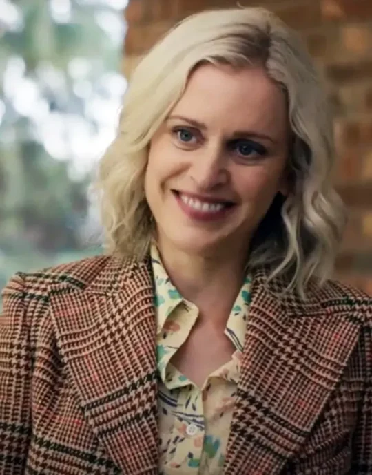 The Stolen Girl Denise Gough Plaid Blazer