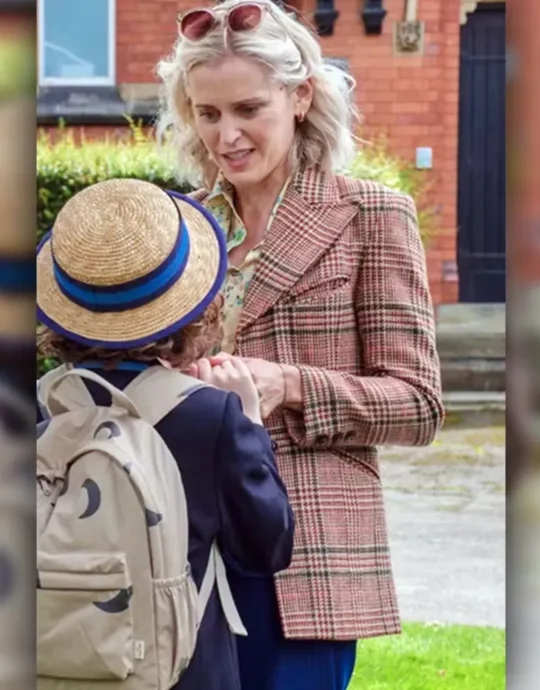 The Stolen Girl Denise Gough Plaid Wool Blazer