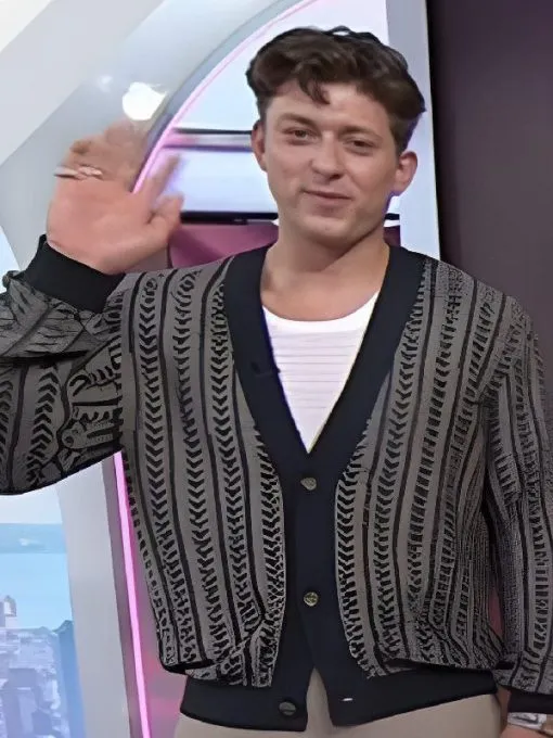 The Today Show 2025 Tom Francis Grey Cardigan