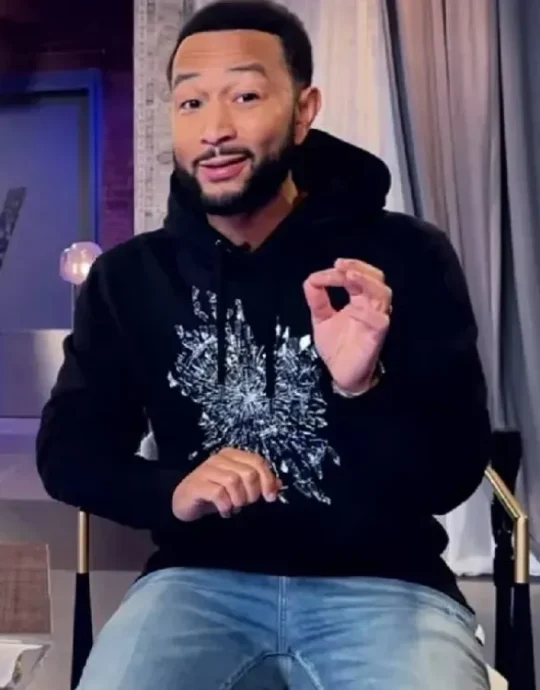 The Voice S27 John Legend Black Hoodie