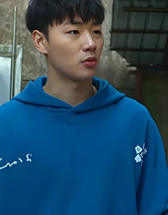 Weak Hero S02 Lee Min-Jae Blue Hoodie