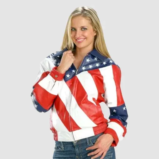 Beyonce Hoban American Flag Jacket