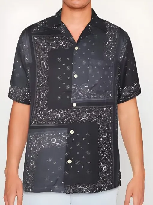 Bride Hard Stephen Dorff Black Printed Shirt