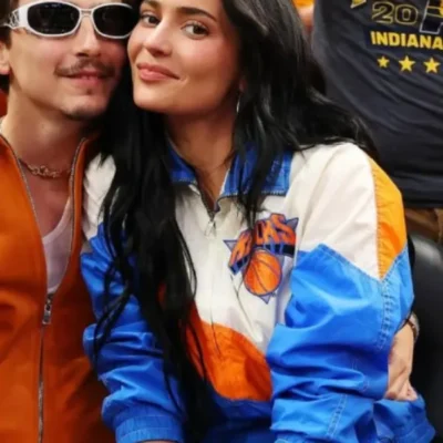 Kylie Jenner Knicks Game Vintage Jacket