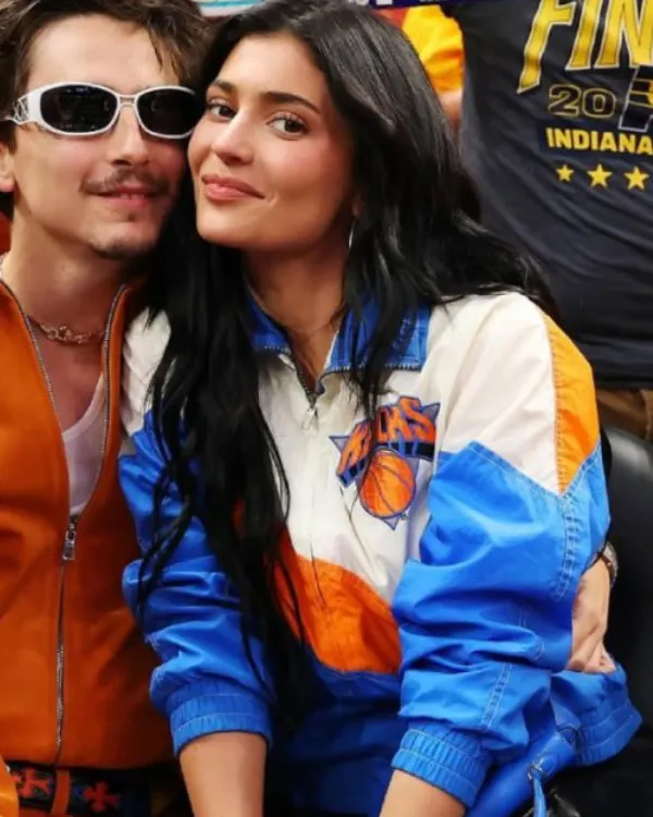 Kylie Jenner Knicks Game Vintage Jacket