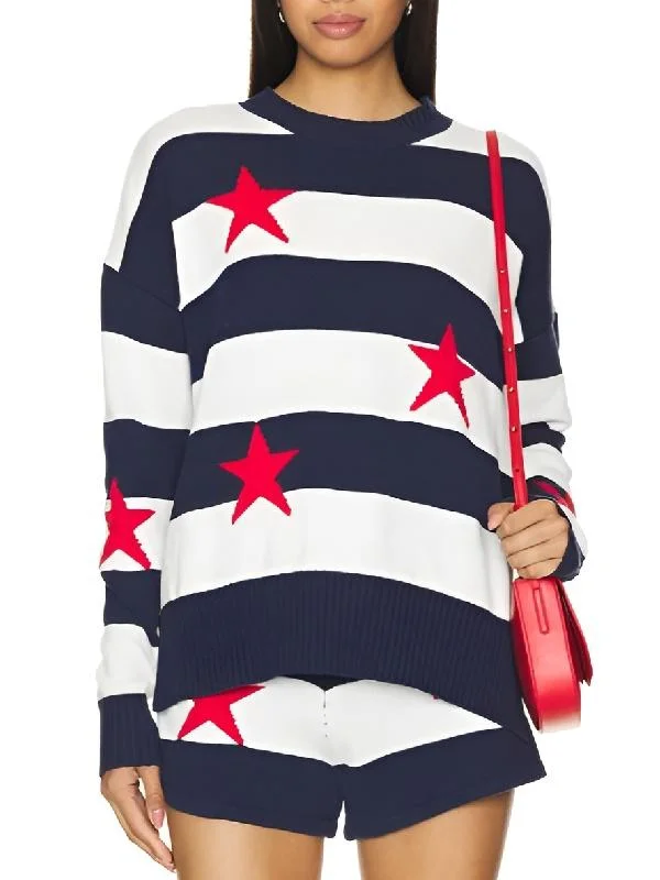 Love Hotel Shannon Beador Red Stars Striped Sweater