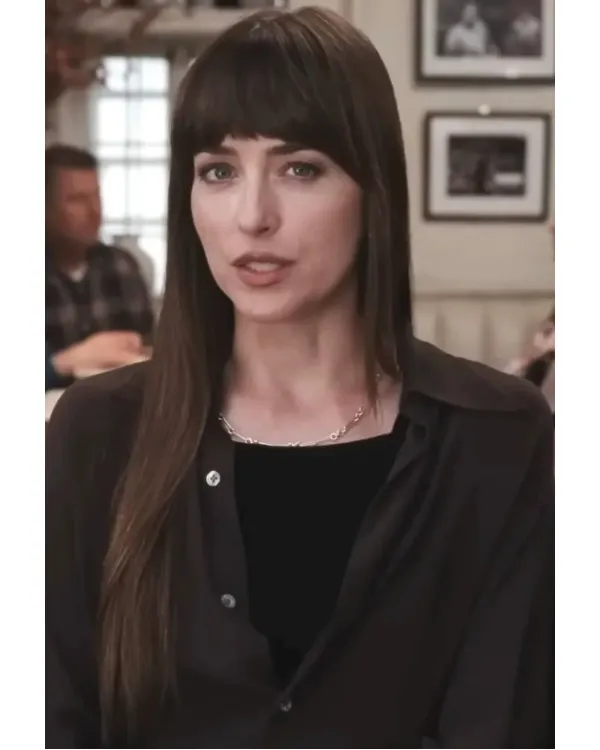 Materialists Dakota Johnson Brown Shirt