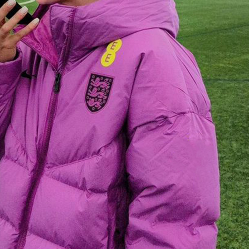National Football England Lionesses Purple Puffer Jacket