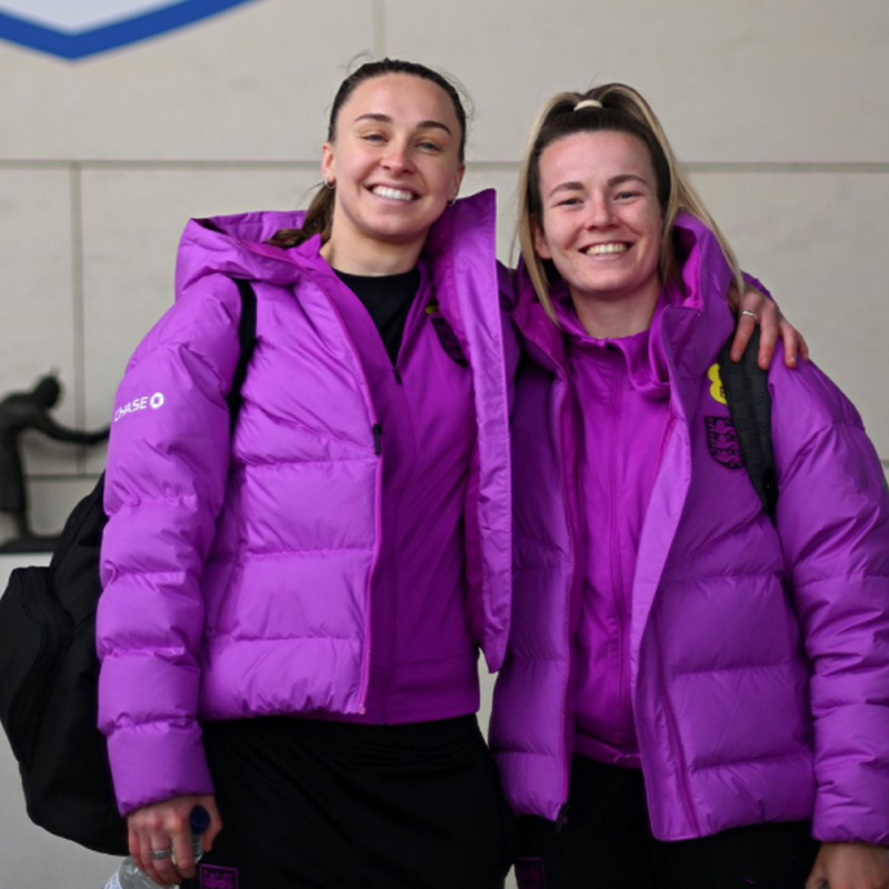 National Football Purple Puffer Jacket