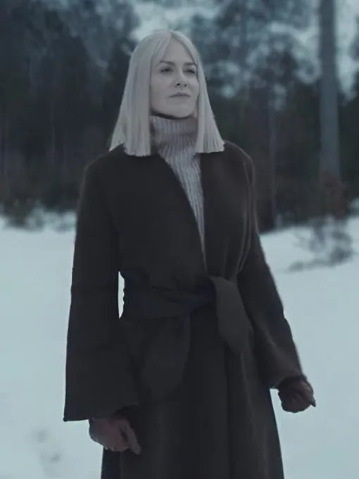 Nine Perfect strangers Nicole Kidman Brown Belted Coat