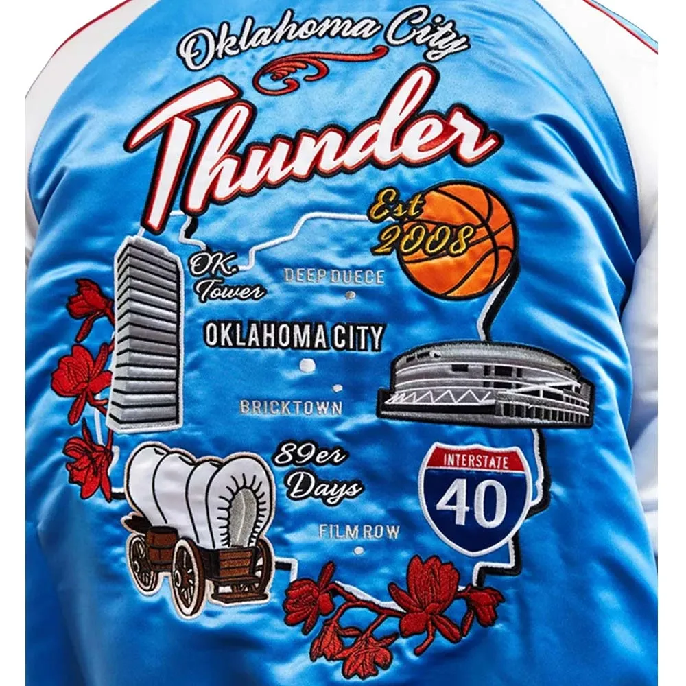 Oklahoma City Thunder Bomber Souvenir Jacket 2025