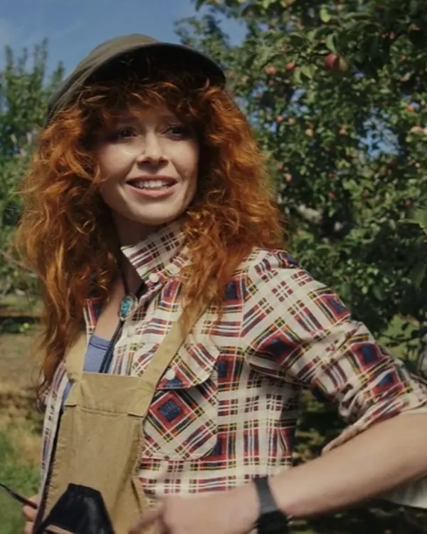 Poker Face S02 Natasha Lyonne Checkered Shirt