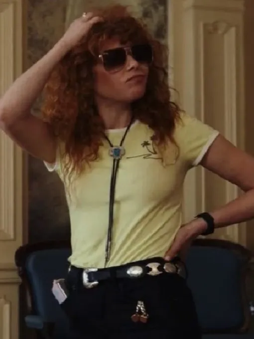 Poker Face S02 Natasha Lyonne Yellow T-Shirt 2025