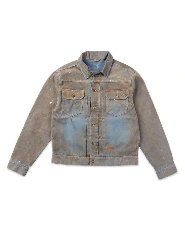 Pop The Balloon Live Splatter Denim Jacket