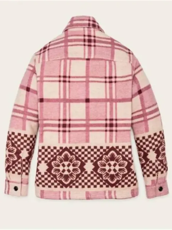 Resident Alien S04 Elizabeth Banks Pink Plaid Shacket 2025