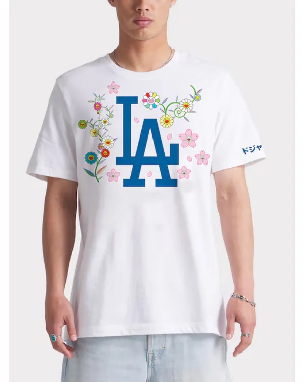 Takashi Murakami LA Dodgers White T-Shirt